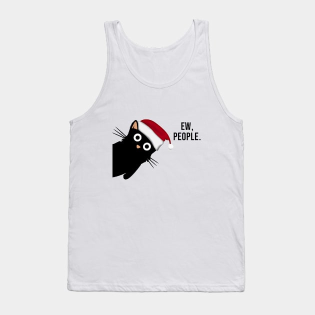 Funny black cat, ew people Tank Top by Rishirt